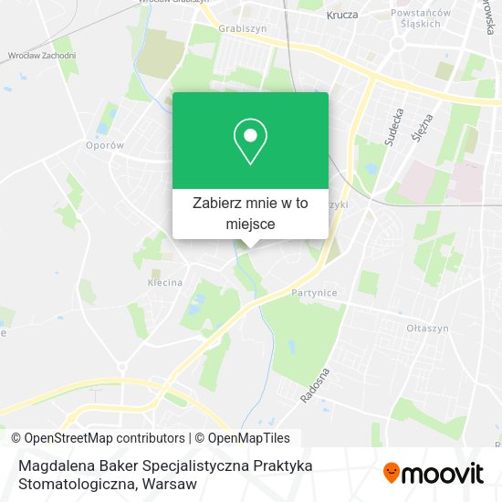 Mapa Magdalena Baker Specjalistyczna Praktyka Stomatologiczna