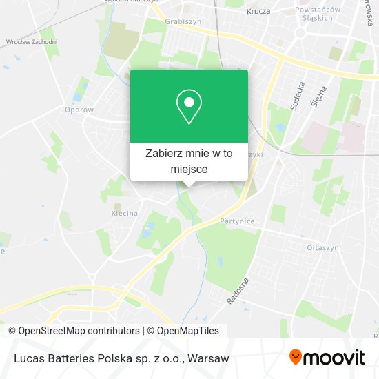 Mapa Lucas Batteries Polska sp. z o.o.