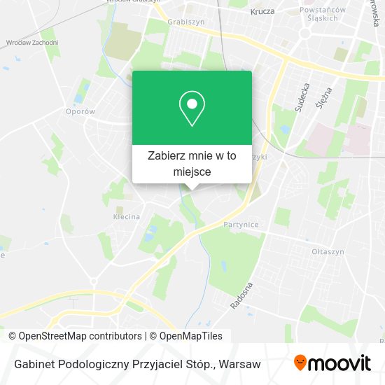 Mapa Gabinet Podologiczny Przyjaciel Stóp.