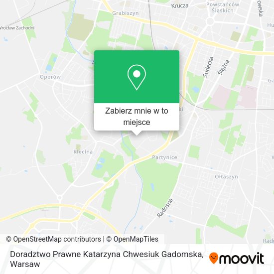 Mapa Doradztwo Prawne Katarzyna Chwesiuk Gadomska