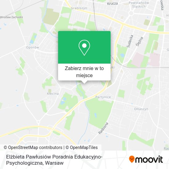 Mapa Elżbieta Pawłusiów Poradnia Edukacyjno-Psychologiczna