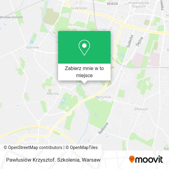 Mapa Pawłusiów Krzysztof. Szkolenia