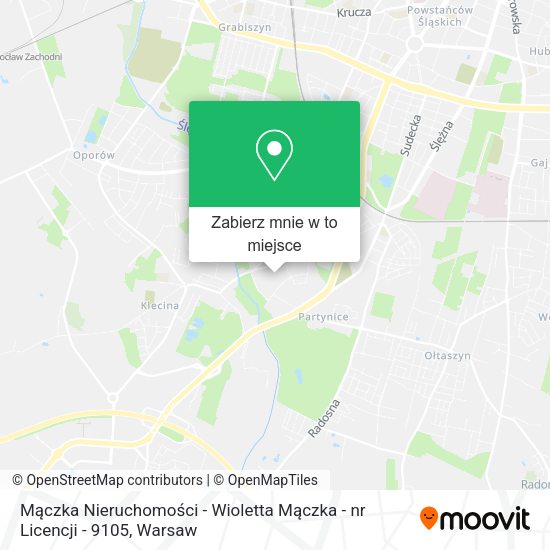 Mapa Mączka Nieruchomości - Wioletta Mączka - nr Licencji - 9105