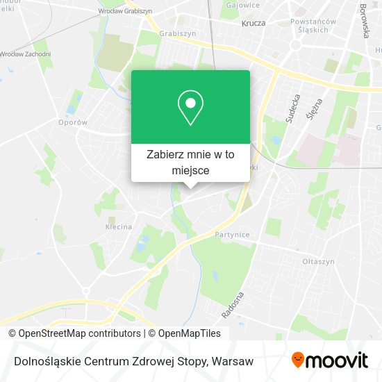 Mapa Dolnośląskie Centrum Zdrowej Stopy