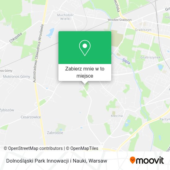 Mapa Dolnośląski Park Innowacji i Nauki