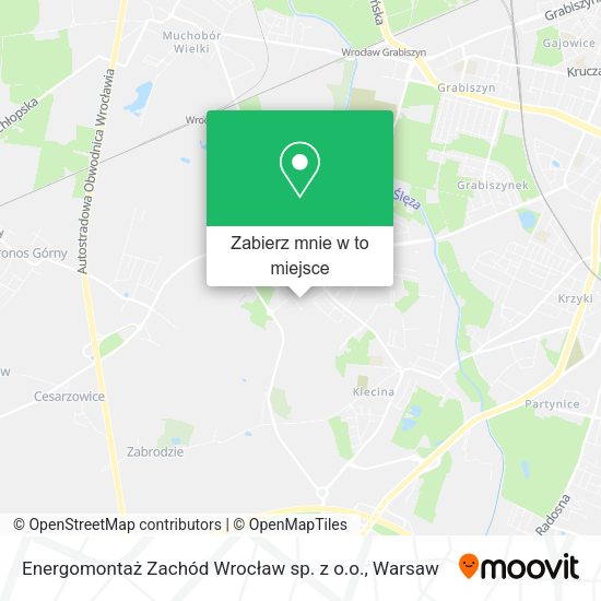 Mapa Energomontaż Zachód Wrocław sp. z o.o.