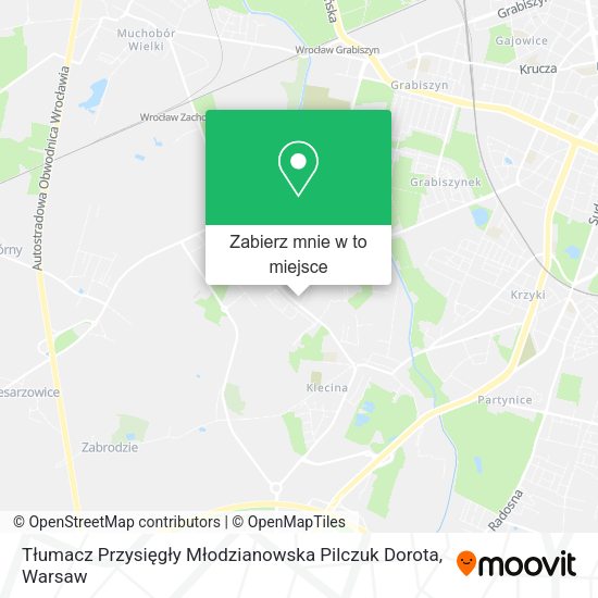 Mapa Tłumacz Przysięgły Młodzianowska Pilczuk Dorota