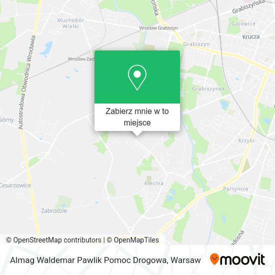 Mapa Almag Waldemar Pawlik Pomoc Drogowa