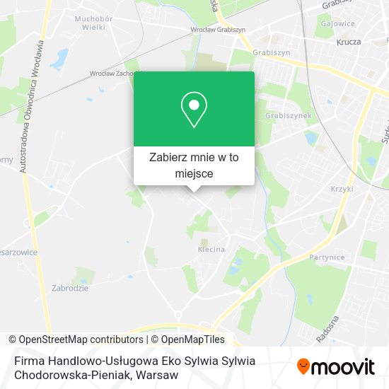 Mapa Firma Handlowo-Usługowa Eko Sylwia Sylwia Chodorowska-Pieniak