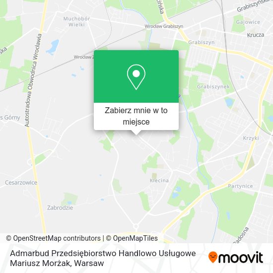 Mapa Admarbud Przedsiębiorstwo Handlowo Usługowe Mariusz Morżak