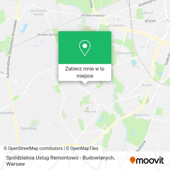 Mapa Spóldzielnia Uslug Remontowo - Budowlanych