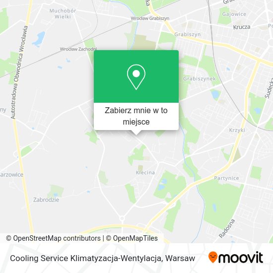 Mapa Cooling Service Klimatyzacja-Wentylacja