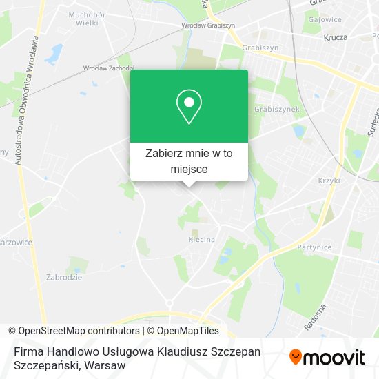 Mapa Firma Handlowo Usługowa Klaudiusz Szczepan Szczepański