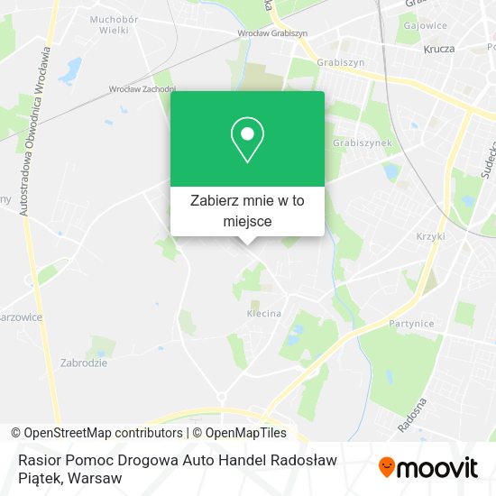 Mapa Rasior Pomoc Drogowa Auto Handel Radosław Piątek