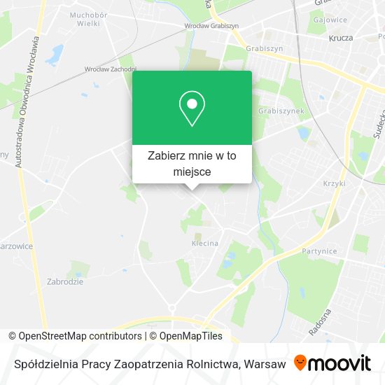 Mapa Spółdzielnia Pracy Zaopatrzenia Rolnictwa