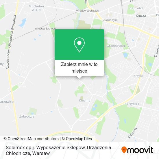 Mapa Sobimex sp.j. Wyposażenie Sklepów, Urządzenia Chłodnicze