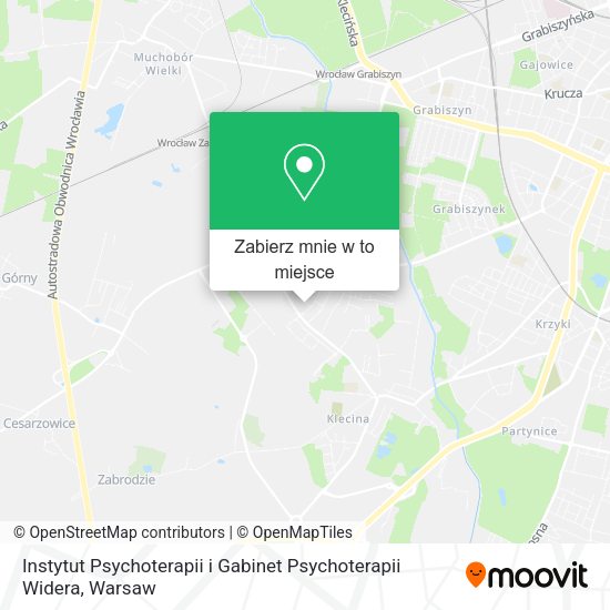 Mapa Instytut Psychoterapii i Gabinet Psychoterapii Widera