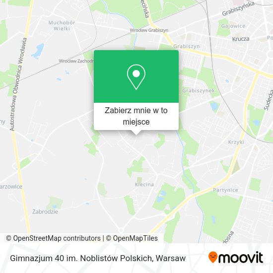 Mapa Gimnazjum 40 im. Noblistów Polskich