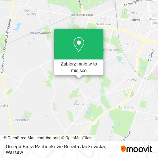 Mapa Omega Biura Rachunkowe Renata Jackowska