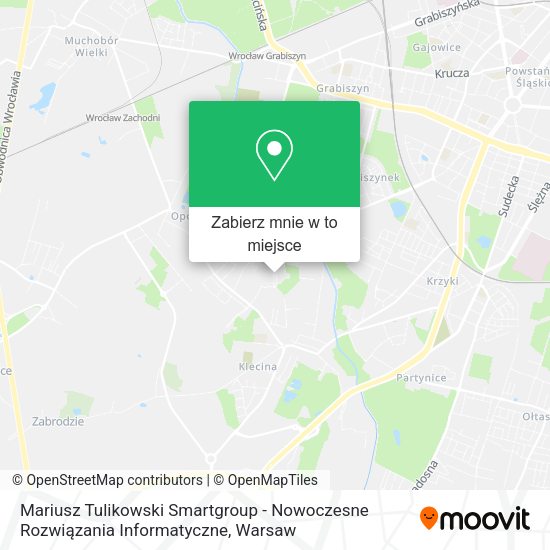 Mapa Mariusz Tulikowski Smartgroup - Nowoczesne Rozwiązania Informatyczne