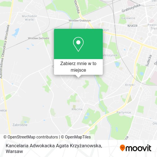 Mapa Kancelaria Adwokacka Agata Krzyżanowska