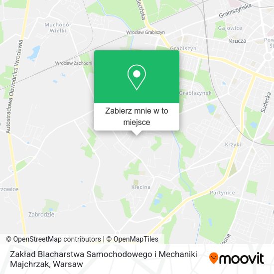 Mapa Zakład Blacharstwa Samochodowego i Mechaniki Majchrzak