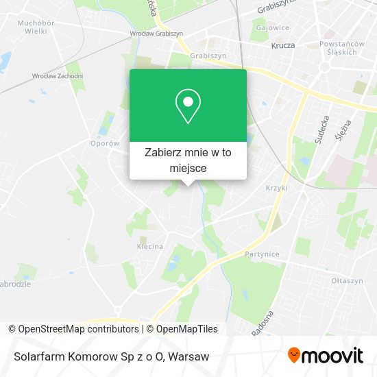 Mapa Solarfarm Komorow Sp z o O