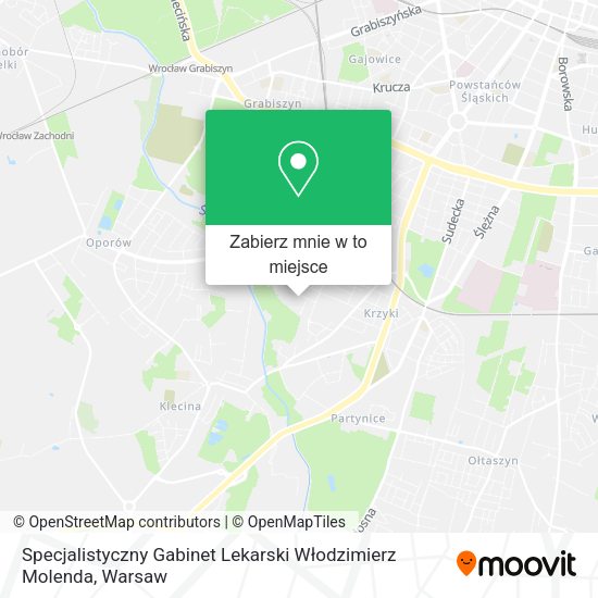 Mapa Specjalistyczny Gabinet Lekarski Włodzimierz Molenda