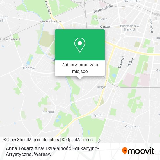 Mapa Anna Tokarz Aha! Działalność Edukacyjno-Artystyczna