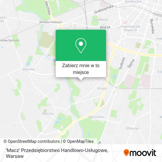 Mapa 'Macz' Przedsiębiorstwo Handlowo-Usługowe