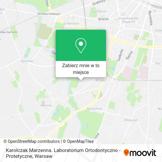 Mapa Karolczak Marzenna. Laboratorium Ortodontyczno - Protetyczne