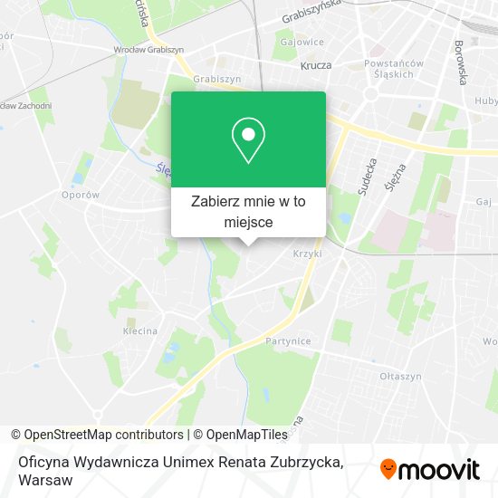 Mapa Oficyna Wydawnicza Unimex Renata Zubrzycka