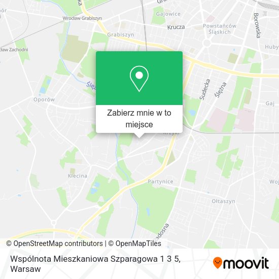 Mapa Wspólnota Mieszkaniowa Szparagowa 1 3 5