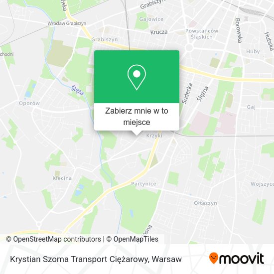 Mapa Krystian Szoma Transport Ciężarowy