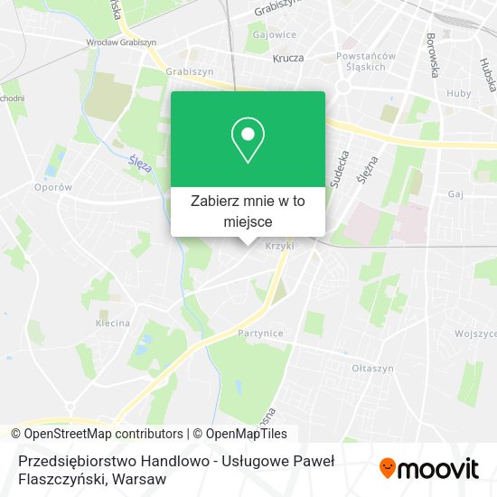 Mapa Przedsiębiorstwo Handlowo - Usługowe Paweł Flaszczyński