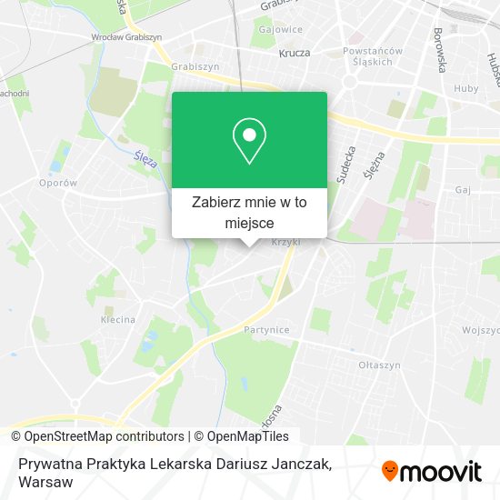 Mapa Prywatna Praktyka Lekarska Dariusz Janczak