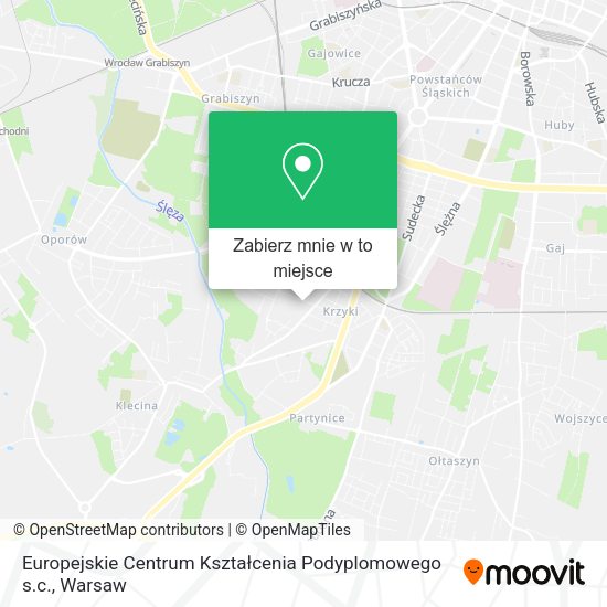 Mapa Europejskie Centrum Kształcenia Podyplomowego s.c.