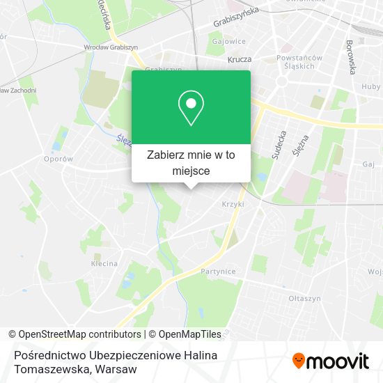 Mapa Pośrednictwo Ubezpieczeniowe Halina Tomaszewska