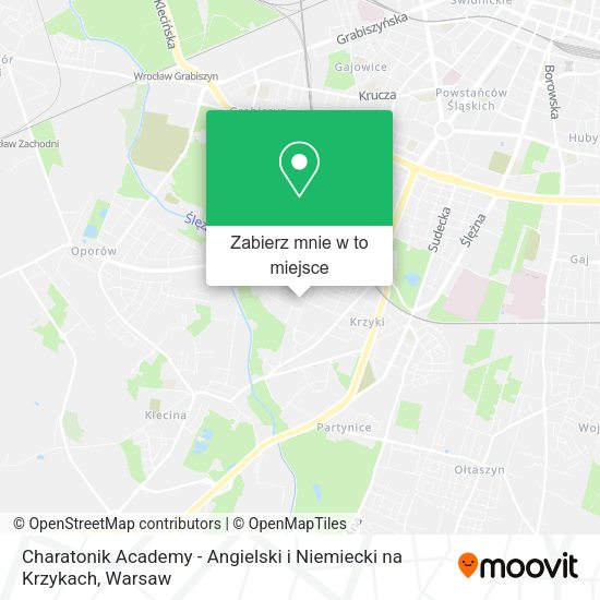 Mapa Charatonik Academy - Angielski i Niemiecki na Krzykach