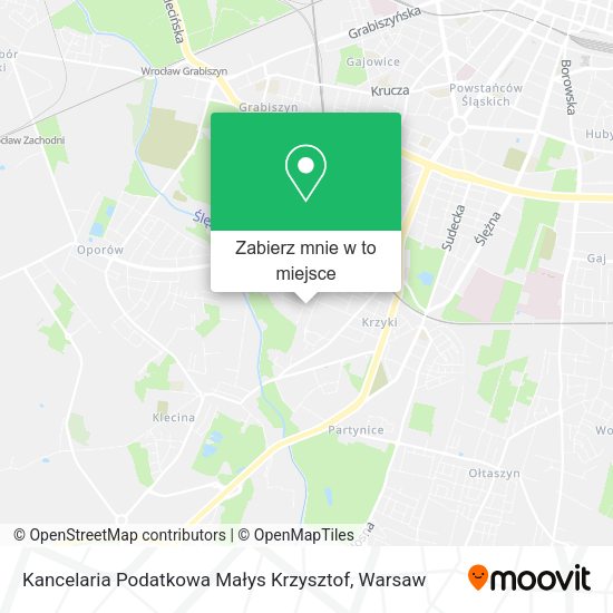 Mapa Kancelaria Podatkowa Małys Krzysztof