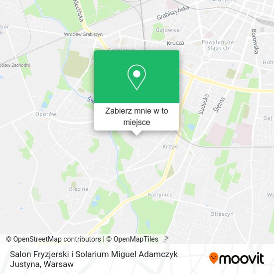 Mapa Salon Fryzjerski i Solarium Miguel Adamczyk Justyna