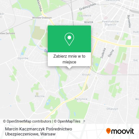 Mapa Marcin Kaczmarczyk Pośrednictwo Ubezpieczeniowe