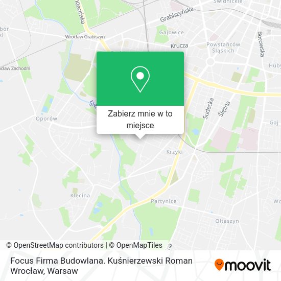 Mapa Focus Firma Budowlana. Kuśnierzewski Roman Wrocław