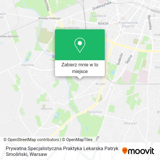 Mapa Prywatna Specjalistyczna Praktyka Lekarska Patryk Smoliński