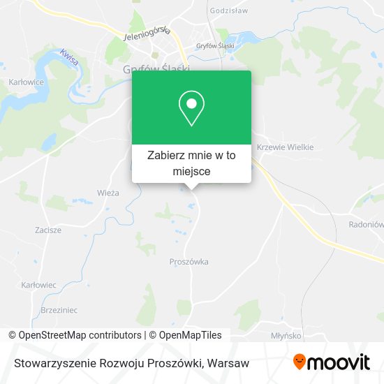 Mapa Stowarzyszenie Rozwoju Proszówki