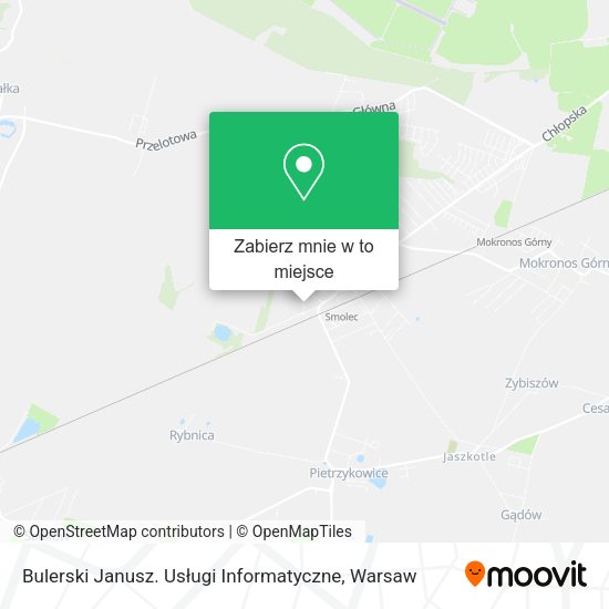 Mapa Bulerski Janusz. Usługi Informatyczne