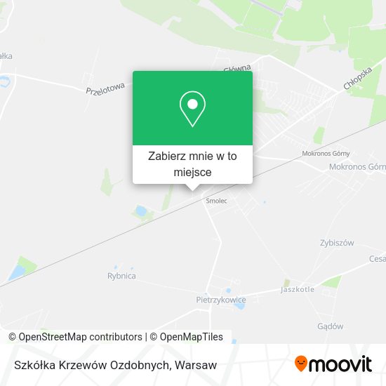 Mapa Szkółka Krzewów Ozdobnych