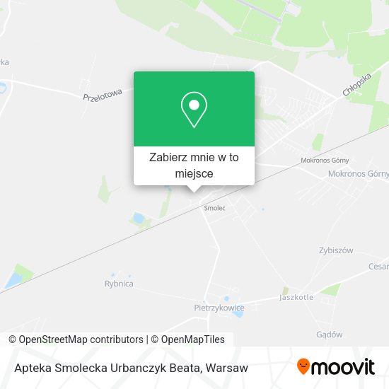 Mapa Apteka Smolecka Urbanczyk Beata