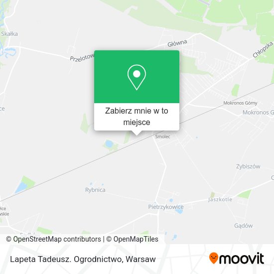 Mapa Lapeta Tadeusz. Ogrodnictwo