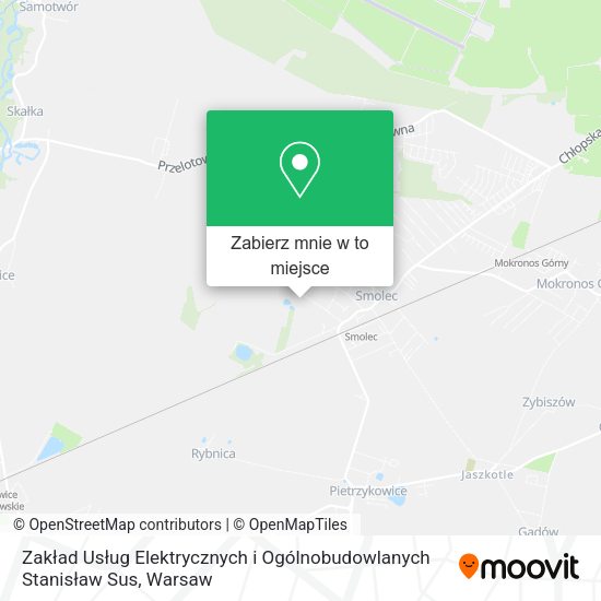 Mapa Zakład Usług Elektrycznych i Ogólnobudowlanych Stanisław Sus